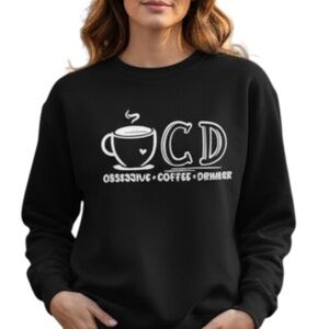Black or Gray Coffee Lover Sweatshirt